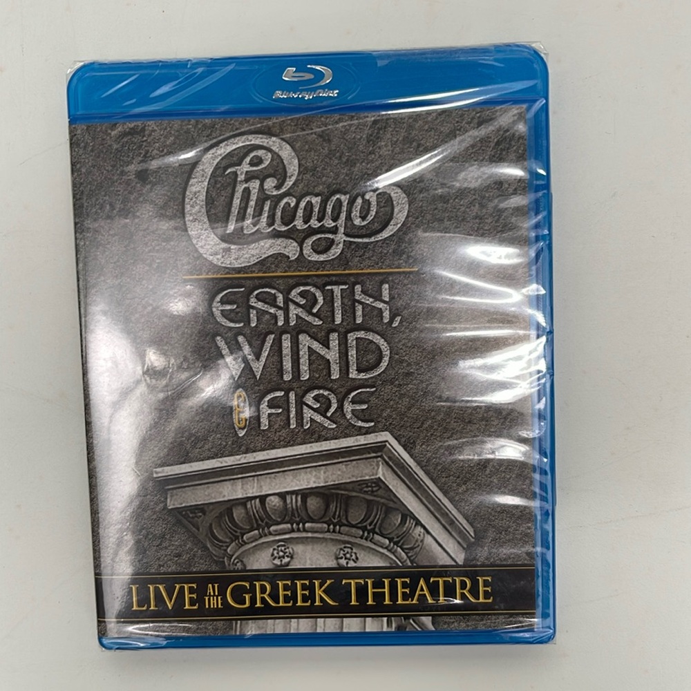 Chicago w/ Earth Wind & Fire Live at the Greek Theatre Blu-ray Disc +Drum NWT
